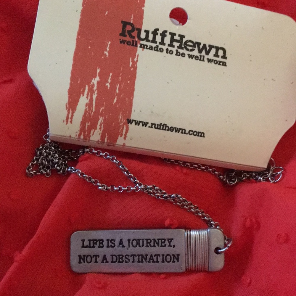 NWT Life Is a Journey Not a Destination Necklace